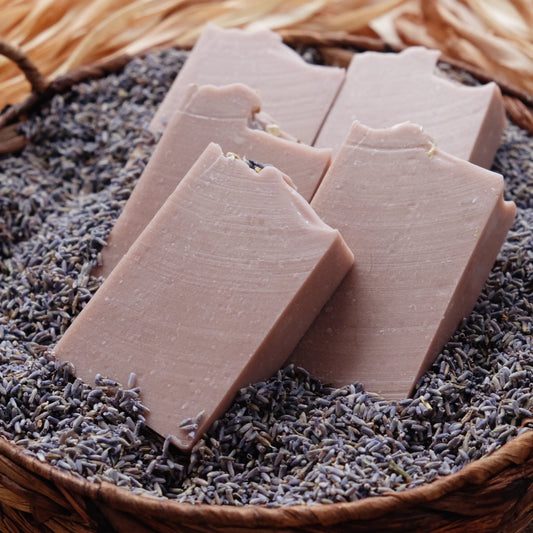 Luna: Gentle & Soothing Handcrafted Soap with Lavender, Oatmeal and Brazilian Purple Clay