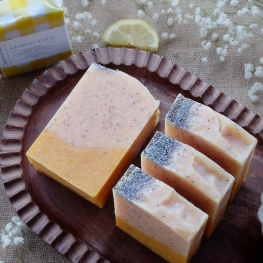 Lemoncello: Lemon & Poppy Seed Coconut Milk Soap