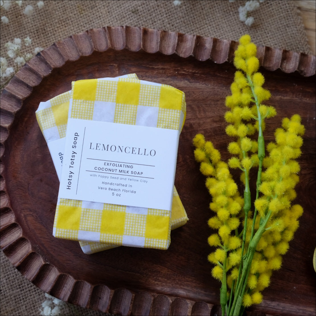 Lemoncello: Lemon & Poppy Seed Coconut Milk Soap
