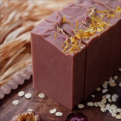 Kindred: Warm & Grounding Handcrafted Soap with Clove, Cedarwood Atlas, Patchouli and Morrocan Red Clay