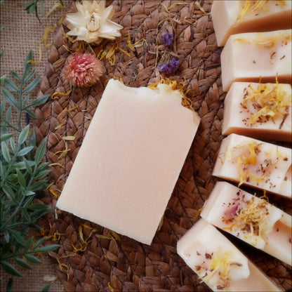 Solara: Sunny & Citrusy Handcrafted Soap with Lavender, Geranium, Oatmeal and Brazilian Yellow Clay