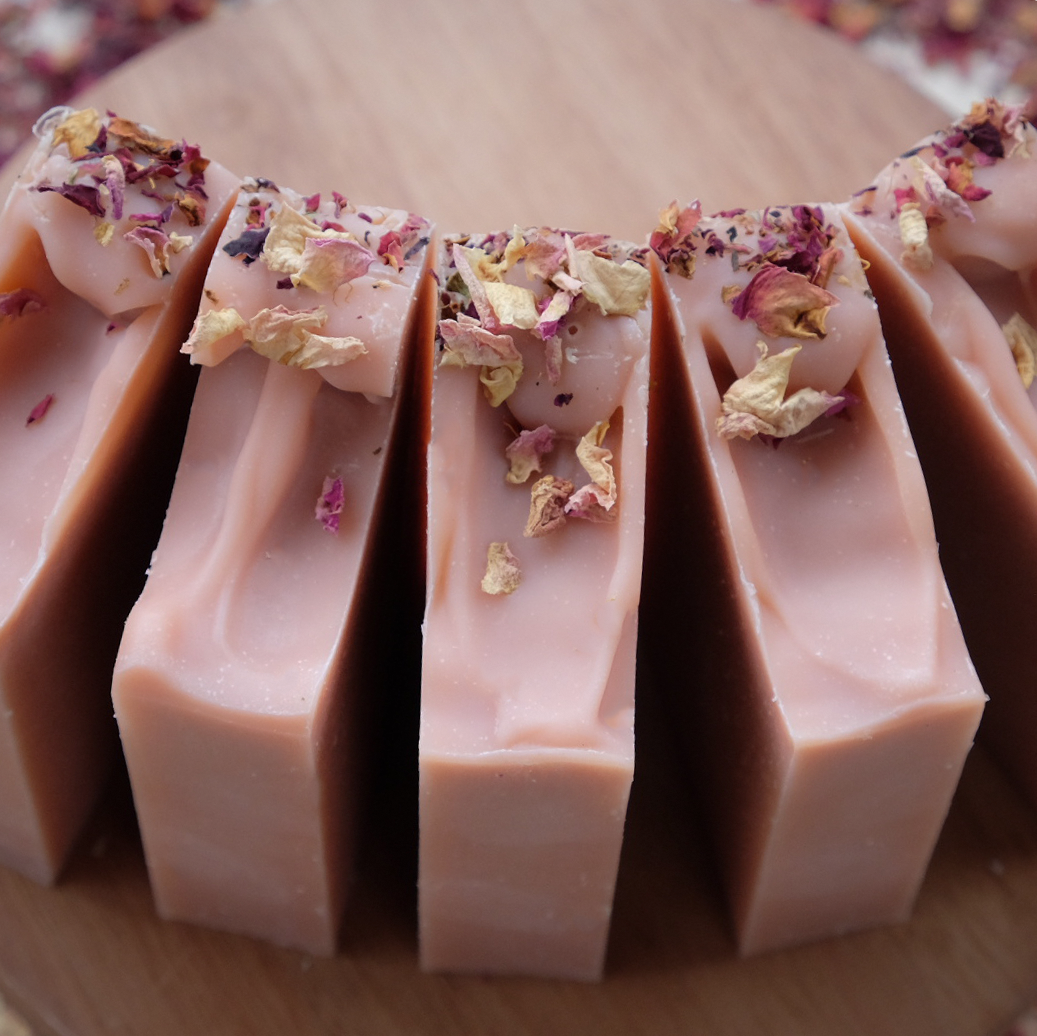 Terra Rosa: Earthy & Floral Handcrafted Soap with Patchouli, Geranium and French Rose Clay