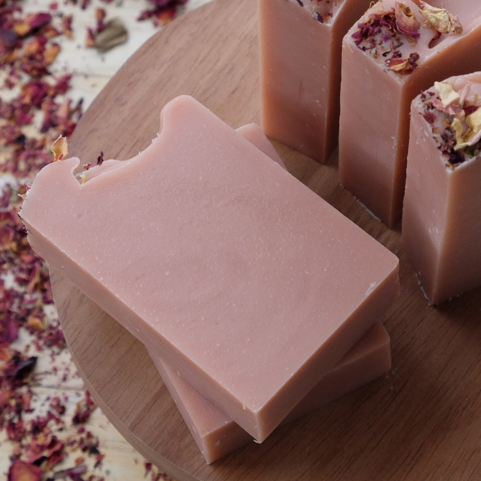 Terra Rosa: Earthy & Floral Handcrafted Soap with Patchouli, Geranium and French Rose Clay