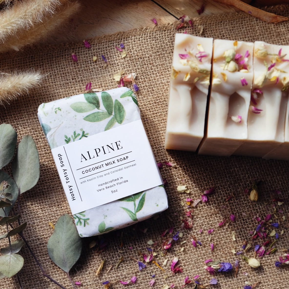 Alpine: Fresh & Invigorating Handcrafted Soap with Peppermint, Eucalyptus, Scotch Pine, Cedarwood and Oatmeal