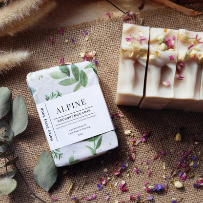 Alpine: Fresh & Invigorating Handcrafted Soap with Peppermint, Eucalyptus, Scotch Pine, Cedarwood and Oatmeal