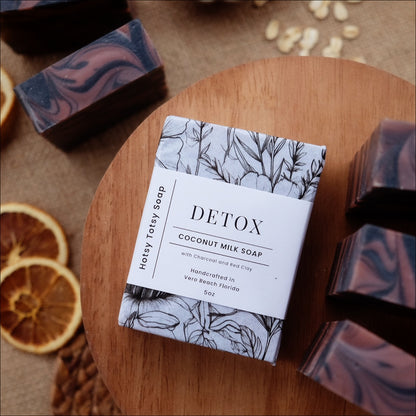 Detox: Purifying & Clarifying Handcrafted Soap with Tea Tree, Orange,  and Activated Charcoal