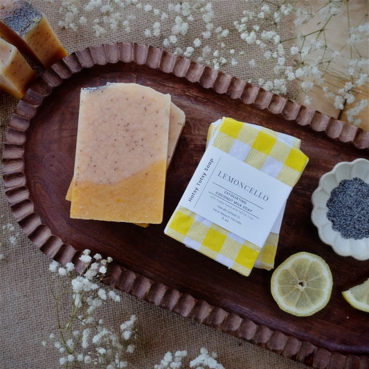 Lemoncello: Lemon & Poppy Seed Coconut Milk Soap