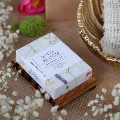 Wild Bloom: Pink Grapefruit & Palmarosa Coconut Milk Soap
